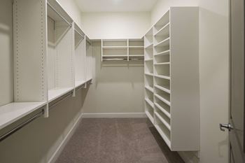 Custom closet in master**